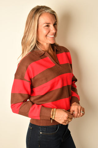 AUTUMN BREEZE POLO SWEATER