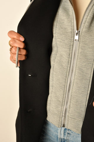 2-in-1 CONVERTIBLE HOODED COAT
