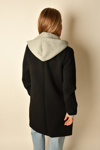 2-in-1 CONVERTIBLE HOODED COAT