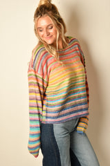 RAINBOW STRIPE SWEATER