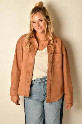 BRAXTON SUEDE SHIRT