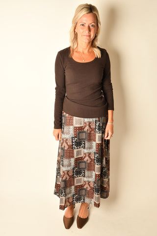 BANDANA A-LINE MAXI SKIRT