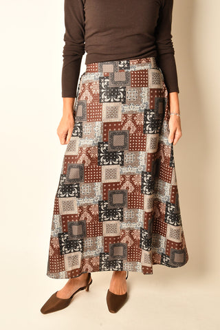 BANDANA A-LINE MAXI SKIRT