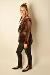 LIZZY VELVET BLAZER
