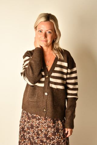 STANLEY STRIPE CARDIGAN
