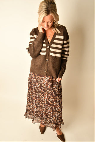 STANLEY STRIPE CARDIGAN