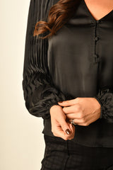 PLEATED DETAIL BLOUSE
