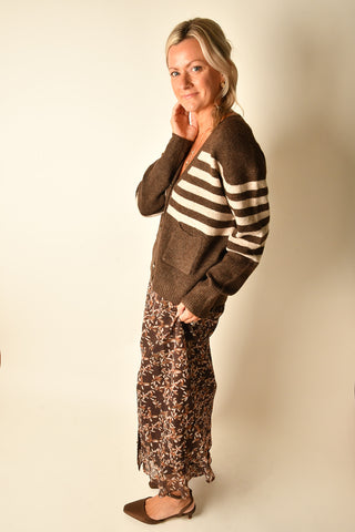 STANLEY STRIPE CARDIGAN