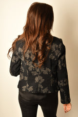 NOTCH COLLAR BUTTON BLAZER