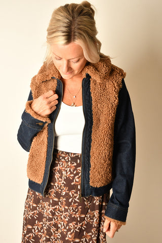 SHERPA DENIM JACKET