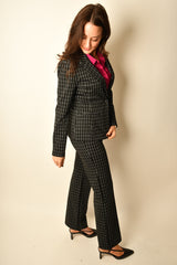WINDOWPANE FITTED BLAZER