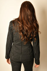 WINDOWPANE FITTED BLAZER
