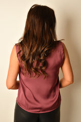 SOLENE LACE SATIN TOP