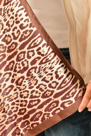 WILD ELEGANCE PRINT SATIN SCARF