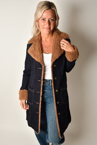 SHERPA TRIM NOTCH COLLAR JACKET