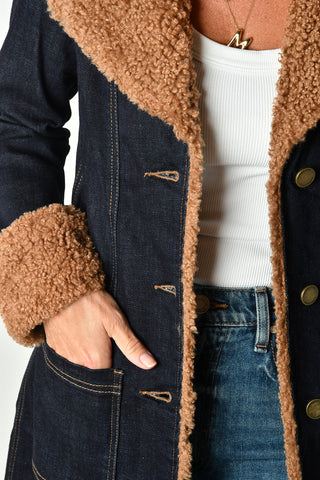SHERPA TRIM NOTCH COLLAR JACKET