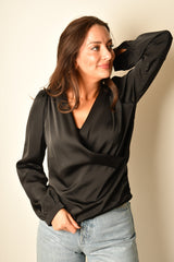 FLUID SATIN BLOUSE