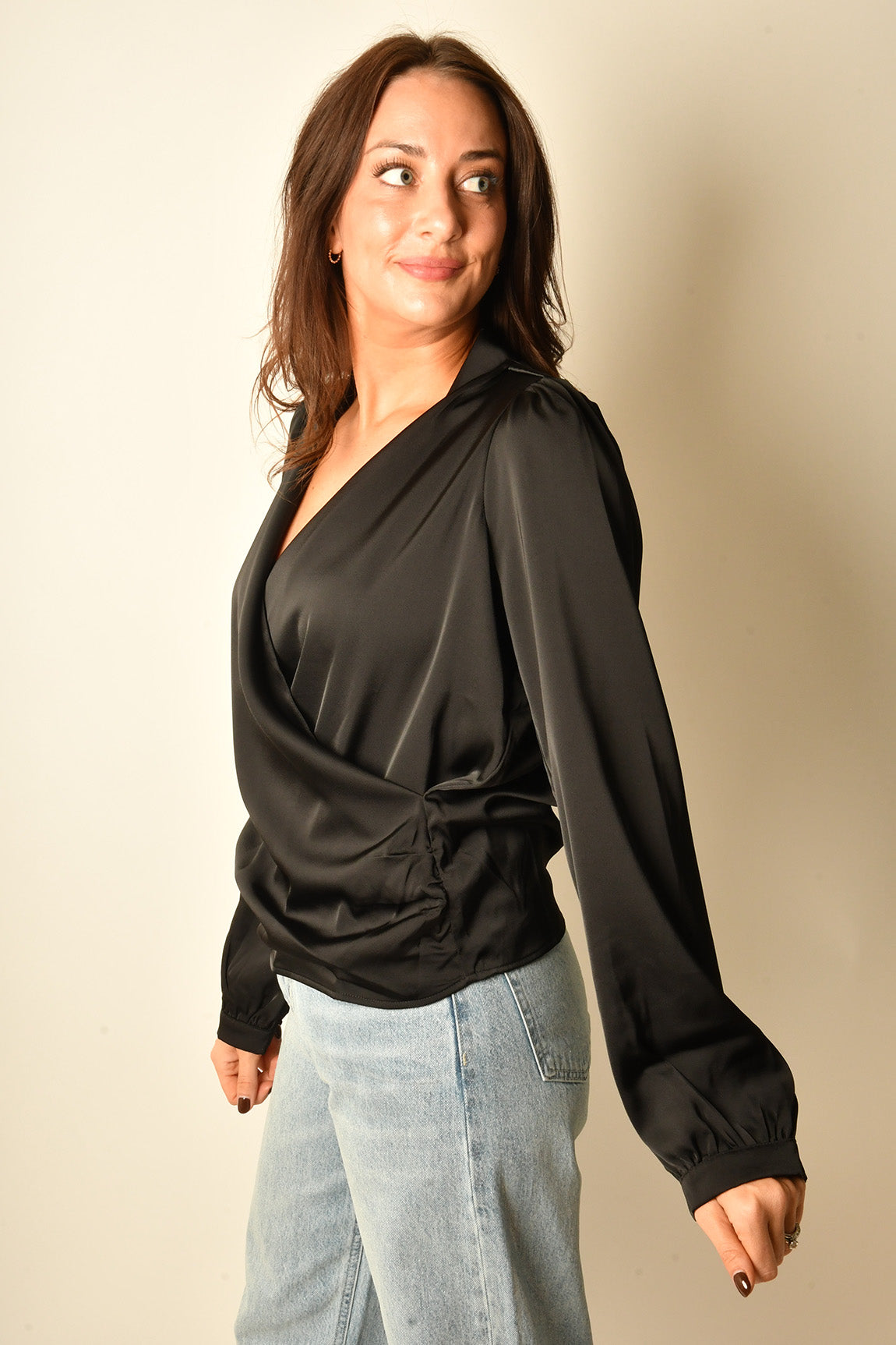 FLUID SATIN BLOUSE
