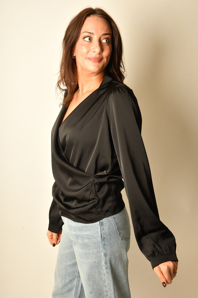 FLUID SATIN BLOUSE