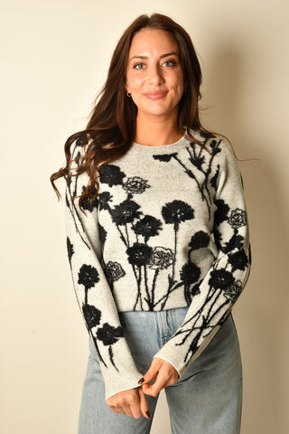 BLOOMS CREW SWEATER