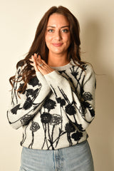 BLOOMS CREW SWEATER