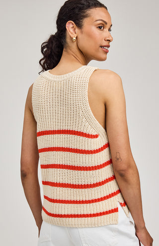 ANDREA STRIPED KNIT TANK