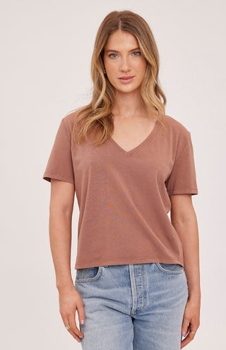 LUCY SHORT SLEEVE V-NECK