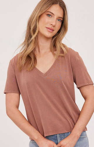 LUCY SHORT SLEEVE V-NECK