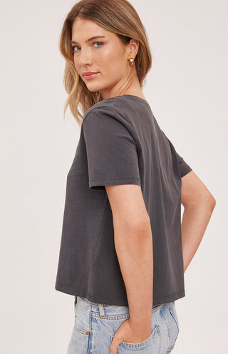 LUCY SHORT SLEEVE V-NECK